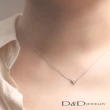 【D&D JEWELRY】LOVE 天然鑽石項鍊(14K)