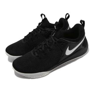 【NIKE 耐吉】排球鞋 Zoom Hyperace 2 男鞋 女鞋 氣墊 避震 包覆 支撐 運動訓練 黑 白(AR5281-001)