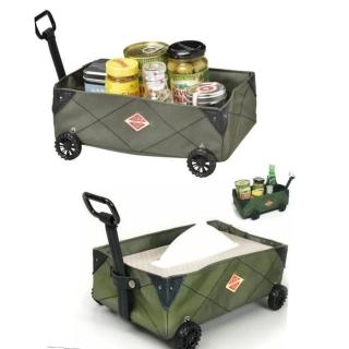 【May shop】日韓戶外推車紙巾袋 車載帆布紙巾盒 野營調味料收納包收納袋