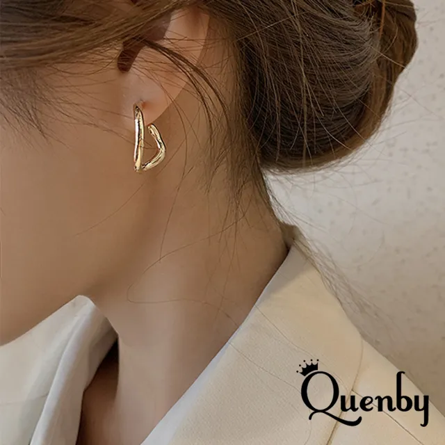【Quenby】韓國新潮視覺多變化潮耳環/耳針(耳環/配件/交換禮物)