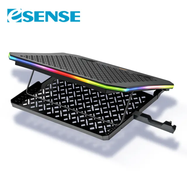 【ESENSE 逸盛】Esense G20 RGB 電競筆電散熱墊(22-WRG020BK)