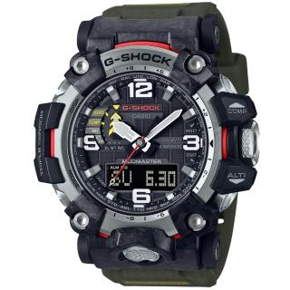 【CASIO 卡西歐】MUDMASTER系列 鍛造碳纖維核心 太陽能腕錶 禮物 推薦(GWG-2000-1A3)