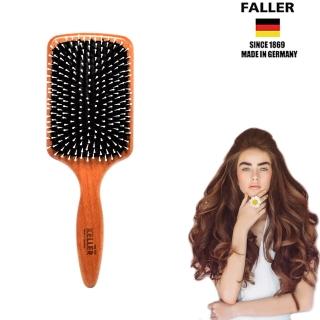 【FALLER 芙樂】德國製FSC櫸木黑豚鬃柔珠氣墊好按摩梳(氣墊好按摩梳/梳頭按摩美容/99狂購)