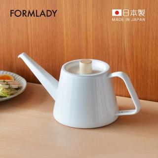 【日本FORMLADY】小泉誠 kaico日製琺瑯細口手沖壺-950ml(IH爐可使用 咖啡沖泡 琺瑯壺)