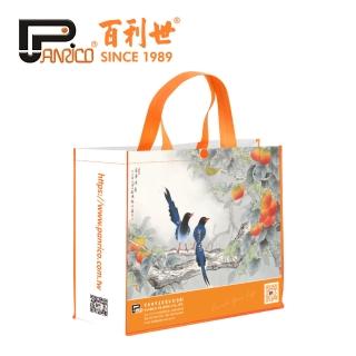 【Panrico 百利世】購物袋 PE編織 臺灣藍鵲(環保購物袋 PE編織)