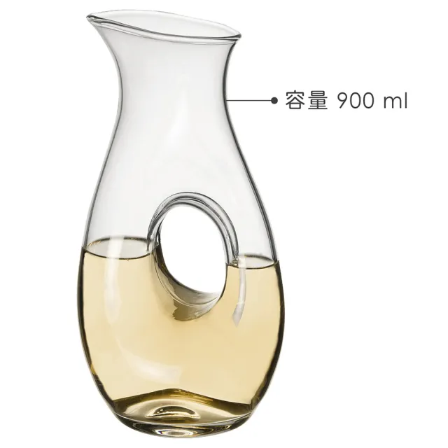 【Vega】斜口中空醒酒瓶 900ml(醒酒壺 分酒器)