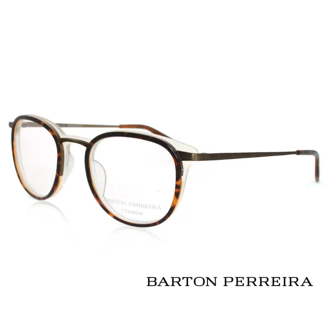 【Barton Perreira】美國好萊塢 壓紋造型透明外框光學眼鏡(鐵灰 SHULMAN TOH/ANG)