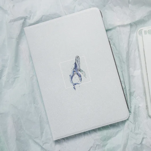 【BOJI 波吉】iPad Pro 11吋 2021/2020 書本式可吸附筆保護軟殼 藍鯨
