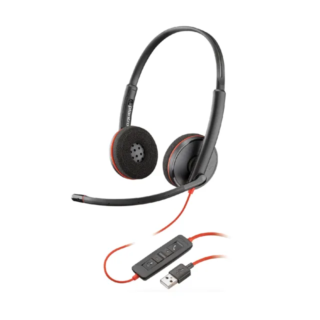 Poly】Plantronics Blackwire C3220 雙耳頭戴式UC耳機- momo購物網