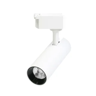 【GENTECH】LED軌道燈 15W COB高亮度 白殼(可調整方向及投射角度)