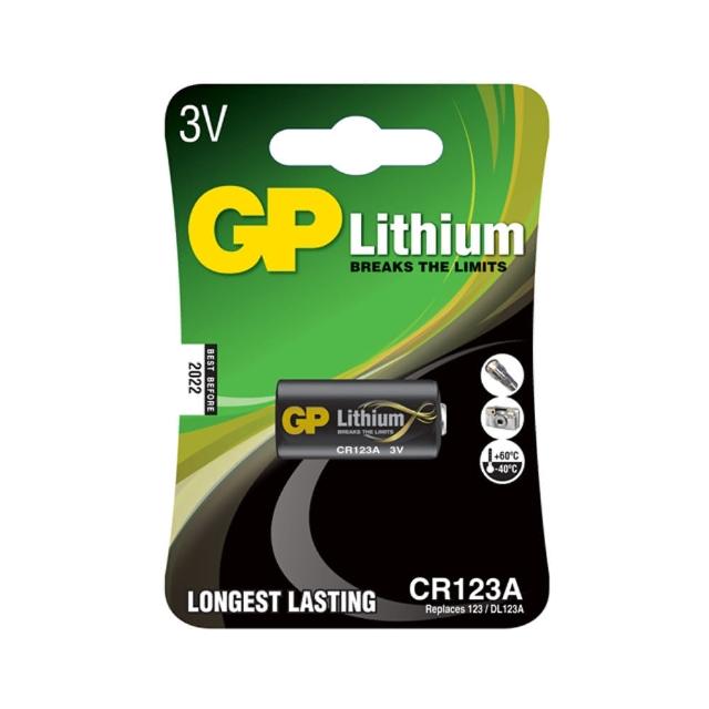 【GP 超霸】GP超霸CR123A鋰電池(GP原廠販售)
