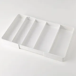 【NITORI 宜得利家居】伸縮餐具整理盒 雙向 WH N BRANC 收納架 收納盒 整理盒 餐具盒
