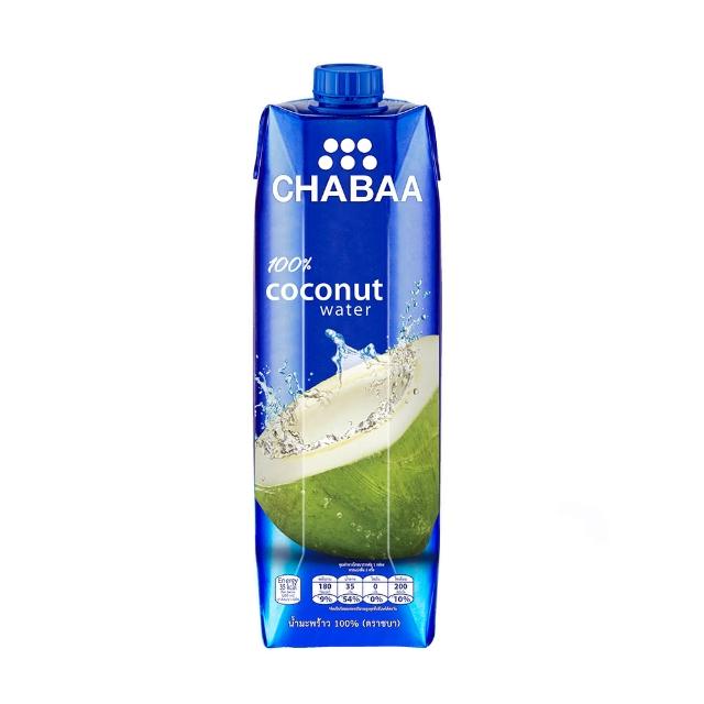 即期品【泰國《CHABAA》啜吧】100% 椰子汁1000ml