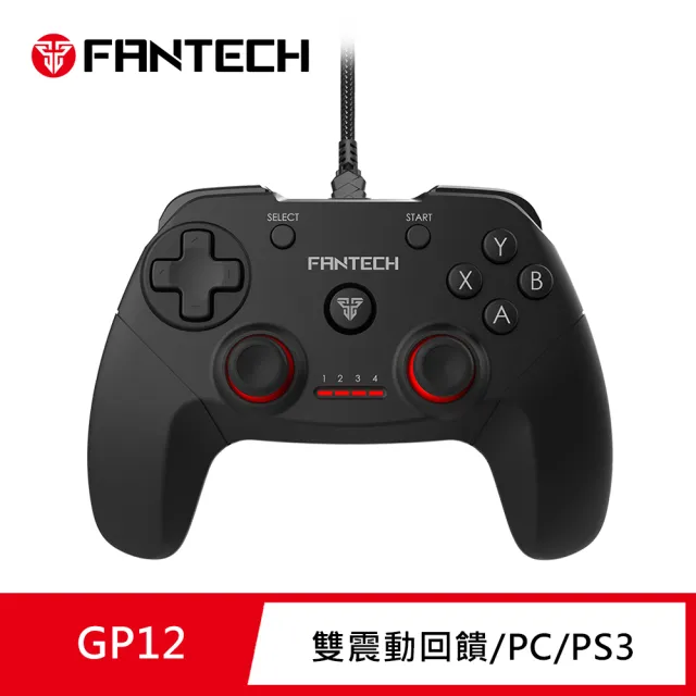 【FANTECH】USB雙震動遊戲搖桿/遊戲手把(GP12)