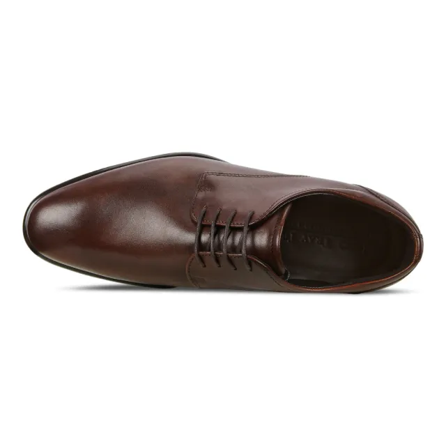 【ecco】CITYTRAY 適途紳仕低跟正裝鞋  男鞋(棕色 51273401053)