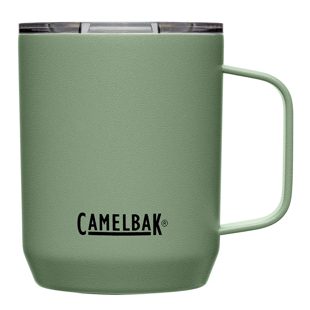 【CAMELBAK】350ml Camp Mug 不鏽鋼露營保冰/保溫馬克杯-灰綠(隨行杯/保冰杯/保溫杯/環保杯)(保溫瓶)