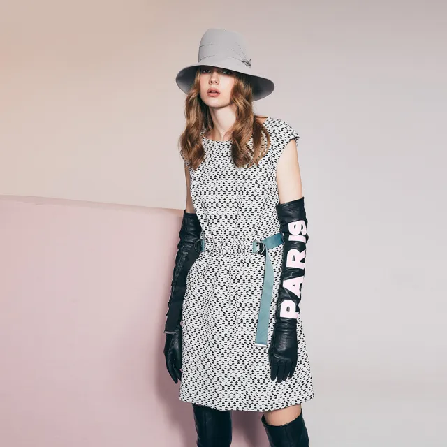 【ICHE 衣哲】Cop.Copine 法國原裝進口童趣雲朵點點無袖洋裝