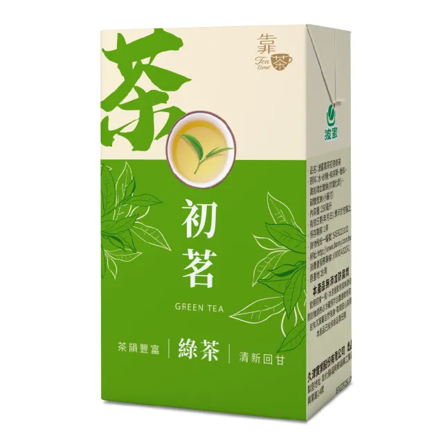 【波蜜】靠茶初茗綠茶250mlx24入/箱