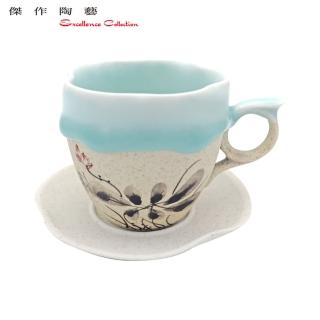 【傑作陶藝】冰淇淋咖啡杯-水墨荷口(AA29)