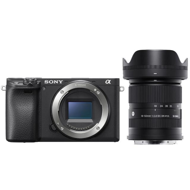 【SONY 索尼】ILCE-6400 A6400 附 SIGMA 18-50mm F2.8 DC DN 旅遊鏡 (公司貨) APS-C 無反微單眼相機