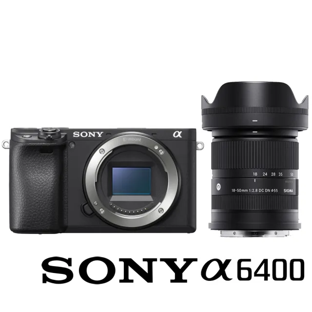 SONY 索尼】ILCE-6400 / A6400 附SIGMA 18-50mm F2.8 DC DN(公司