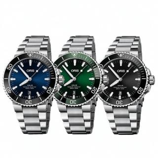 【ORIS 豪利時】※限時特惠※ Aquis 時間之海潛水機械腕錶 母親節 禮物 推薦 / 43.5mm(3色可選)