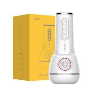 【LETEN】優皇四代 3檔7頻氣囊夾吸發聲互動榨精飛機杯-波多野結衣(飛機杯.自慰器.情趣用品)