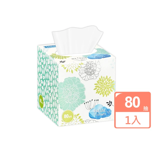 Lucky Super Soft 超柔軟盒裝面紙80抽/盒(花色隨機出貨)