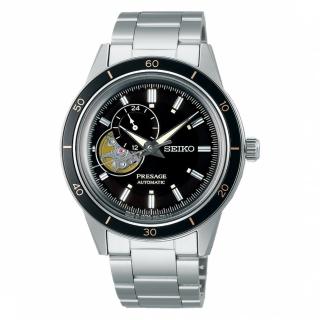 【SEIKO 精工】PRESAGE Style60’s系列旋入式鋼帶錶黑41mm(4R39-00Z0D/SSA425J1)