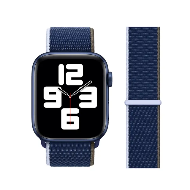 【kingkong】Apple Watch Series 8/7/6/5/4/SE/Ultra 通用 新款尼龍編織 回環式錶帶(iWatch替換錶帶)