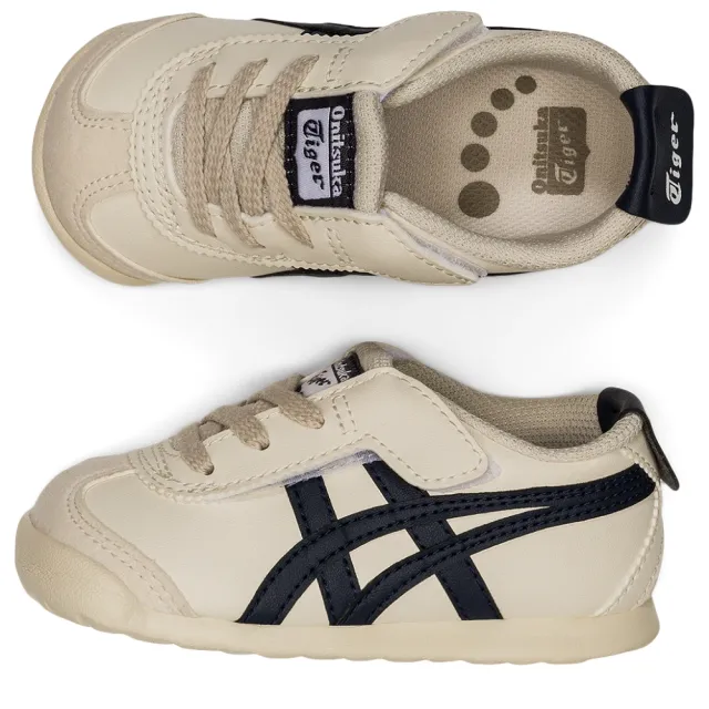 【Onitsuka Tiger】鬼塚虎 -MEXICO 66 TS童鞋 白底黑邊 休閒鞋 (1184A074-200)