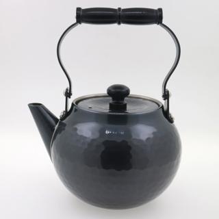 【TACHIKICHI 橘吉】日本新光堂鎚目急須銅器-吊式黑銅370ml(臺灣獨家販售 品質有保障)