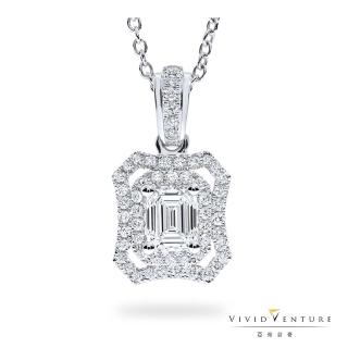 【Vividventure 亞帝芬奇】GIA 50分 DVS2 鑽石 項鍊 純白境界(18K金臺+14K金鍊)