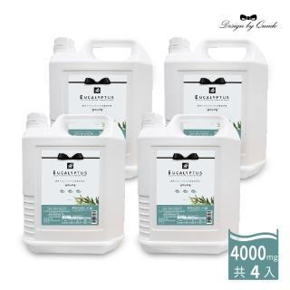 【QUNDO 康朵】茶樹尤加利精油洗衣精4000g(4入組)