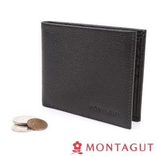 【MONTAGUT 夢特嬌】時尚潮流男士真皮皮夾(頭層牛皮678)