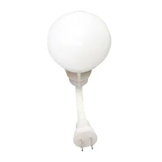 【明沛】LED光控驅蚊防護燈泡 彎管插頭型1入組(光敏控制/光色驅蚊/安全無毒)