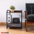 【RICHOME】凱爾無線充電單抽收納邊桌/置物架/茶几桌/床邊桌/床頭櫃(多功能用途)