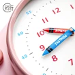 【省時好物】兒童簡約創意蠟筆造型靜音金屬掛鐘 學習時鐘
