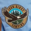 【JOHN HENRY】飛鷹印圖短袖T恤-淺藍
