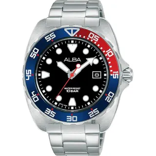 【ALBA】雅柏 經典運動潛水造型手錶-44.7mm  女王節(AS9M99X1/VJ42-X317D)