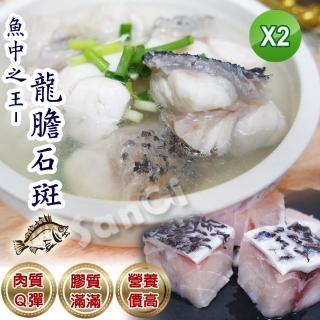 【賣魚的家】產地直送臺灣新鮮龍膽石斑魚塊 2包組(300g±3%/包)