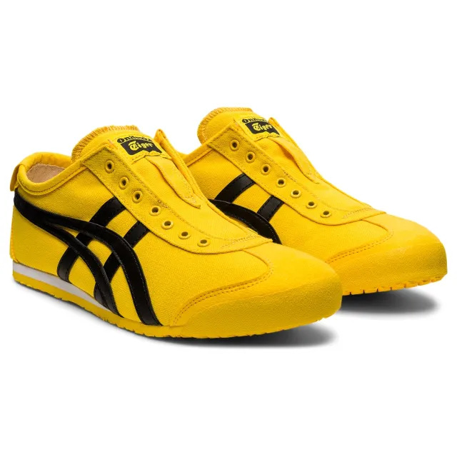 【Onitsuka Tiger】鬼塚虎 官方旗艦店 黃底黑邊MEXICO 66 SLIP-ON 無鞋帶款(1183A746-750)