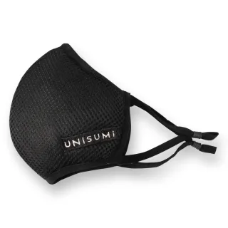 【UNISUMI】機能3D超防護口罩1入盒裝_L黑(內層材料通過ISO18184認證)