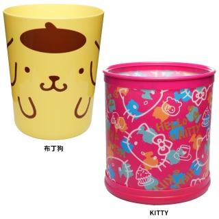 【TDL】日本進口HELLO KITTY凱蒂貓布丁狗置物筒收納筒垃圾桶153765/483237(平輸品)
