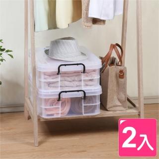 【真心良品】KEYWAY強固型掀蓋式整理箱21L-2入(MIT臺灣製 衣物/玩具/雜物/書本/零食 收納置物箱)