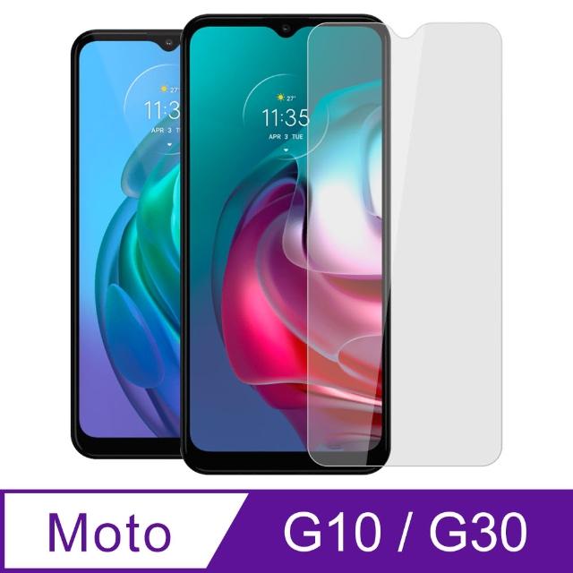 【Ayss】Moto G10/G30/4G/6.5吋 超好貼鋼化玻璃保護貼(滿膠平面透明內縮/9H/疏水疏油)