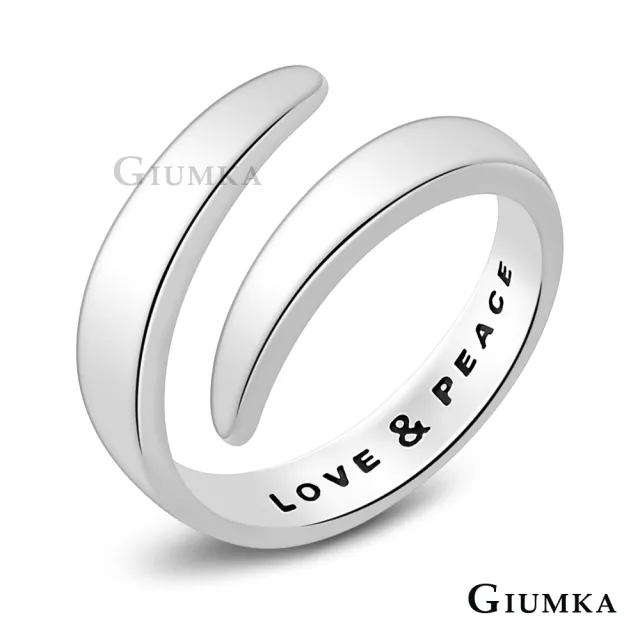 【GIUMKA】戒指.純銀.食指戒. 愛與和平(新年禮物)