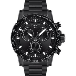 【TISSOT 天梭】Supersport 三眼計時手錶-45.5mm 開學禮 送禮 推薦(T1256173305100)