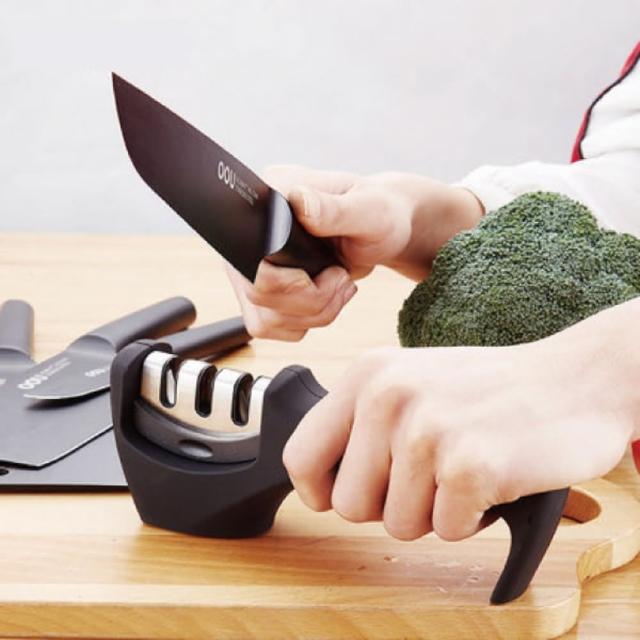 【品川製物】三段位磨刀器(瞬間鋒利)