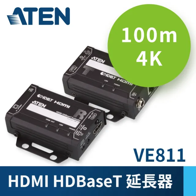 ATEN】HDMI HDBaseT 延長器(VE811) - momo購物網- 好評推薦-2026年10月